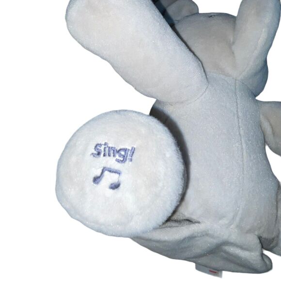 Baby Gund Plush Elephant Flappy Singing Peek A Boo Toy Gray Animated Tested 11" - Picture 5 of 10